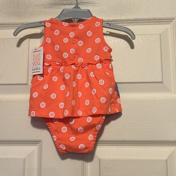 Carters Newborn Dress NWT Orange - Picture 5 of 5